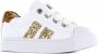 Shoesme SH21S021-A leren sneakers met glitters wit goud Meisjes Leer Panterprint 26 - Thumbnail 1