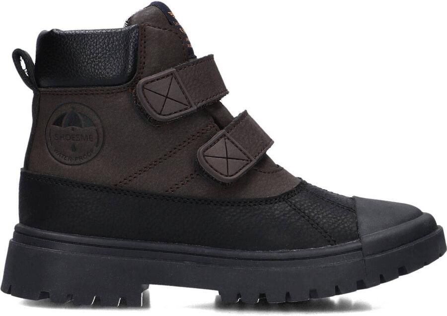 Shoesme Klittenbandschoenen Jongens Dark Brown Water-Proof membraan