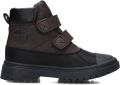 Shoesme Klittenbandschoenen Jongens Dark Brown Water-Proof membraan - Zwart