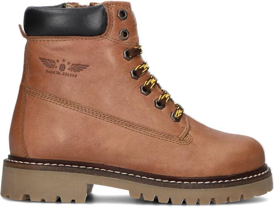Shoesme Ti23w120 Veterboots Laarzen Met Veters Jongens Kids Cognac