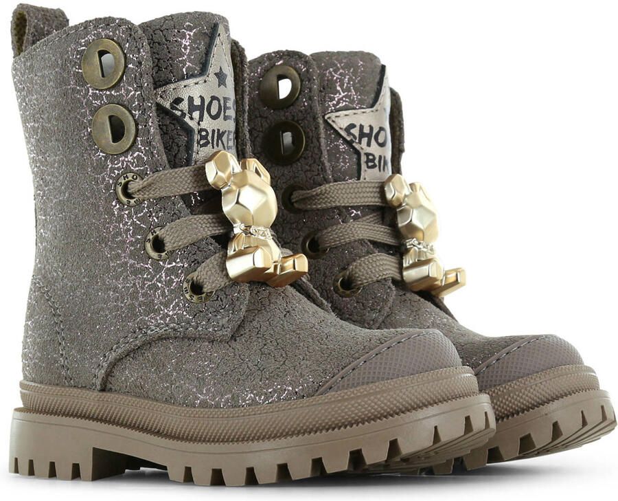 Shoesme imitatieleren enkelboots taupe - Foto 3