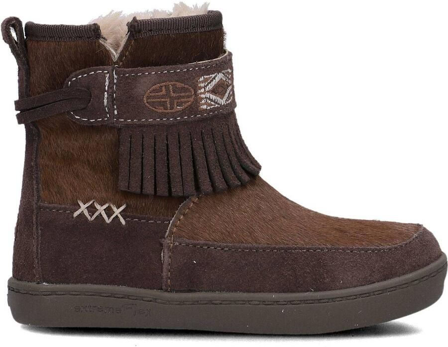 Shoesme Fl24w016 Enkellaarsjes Enkelboots met rits Meisjes Bruin