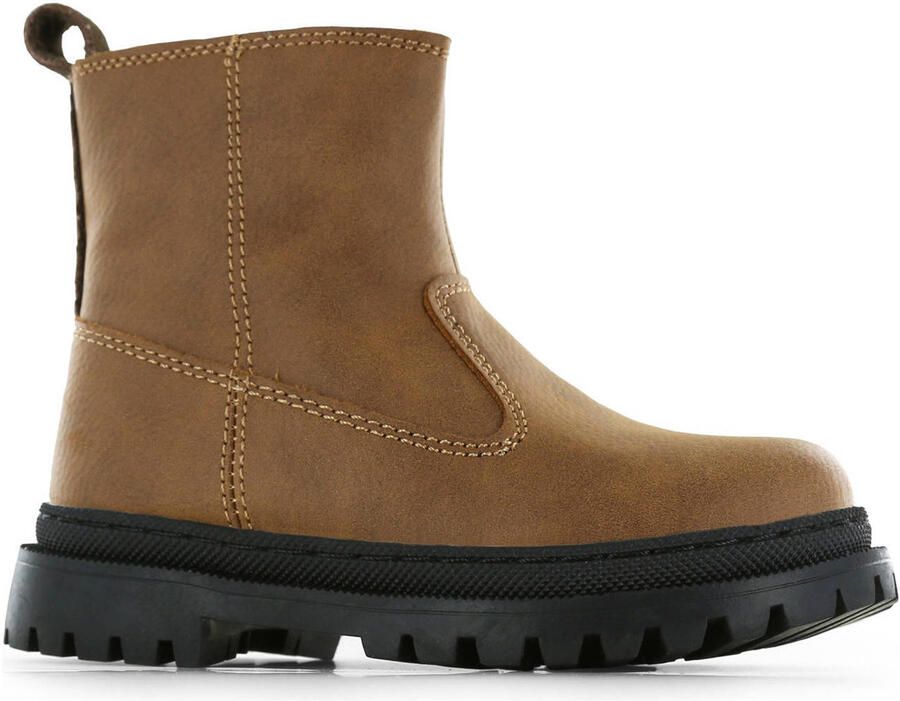 Shoesme leren enkelboots cognac