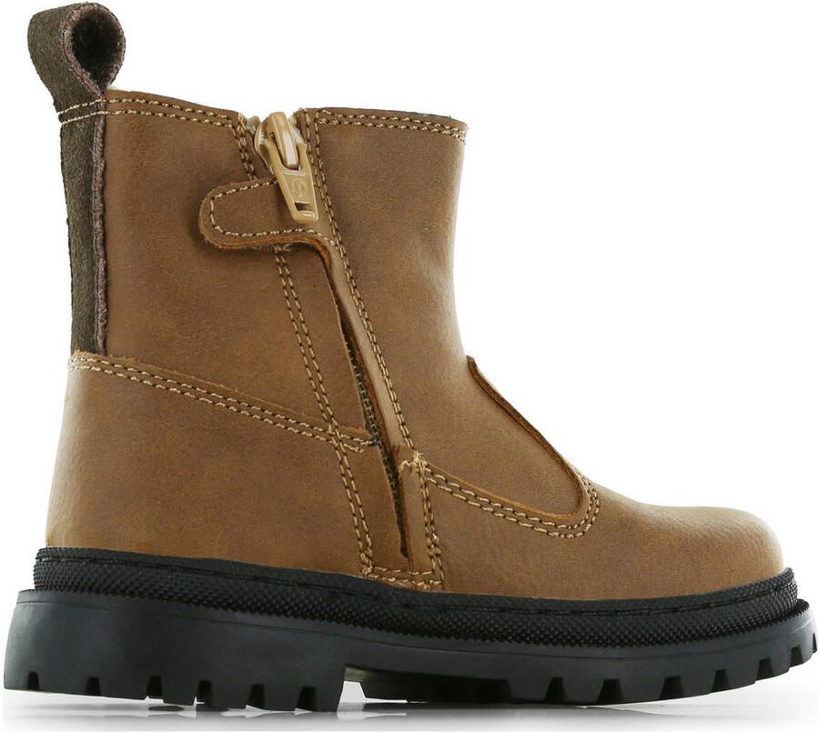 Shoesme leren enkelboots cognac - Foto 2