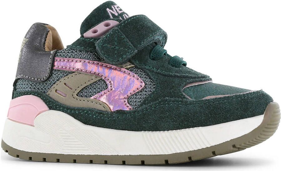 Shoesme Trainer Sneakers groen Leer Dames