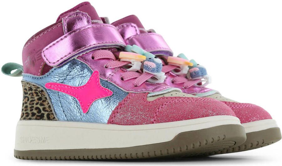 Shoesme New Outsole Sneakers roze Leer Dames - Foto 3