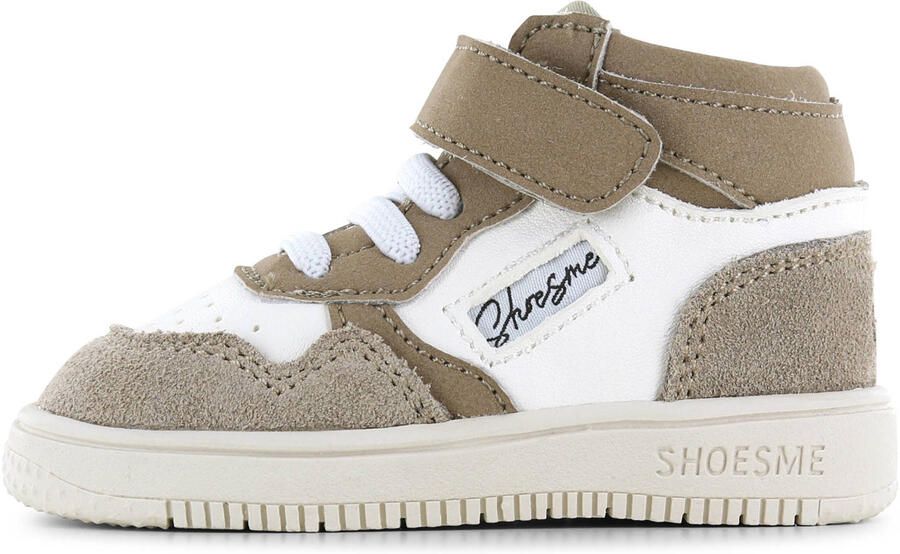 Shoesme leren sneakers taupe wit - Foto 3