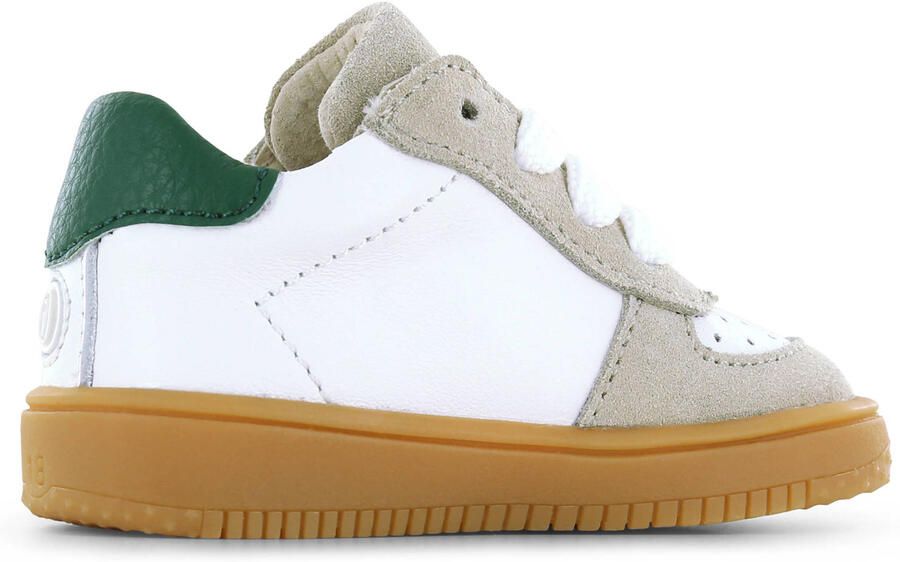 Shoesme Wit-Groen Sneakertje Sneakers Kinderen Jongens Beige Green Suède - Foto 2