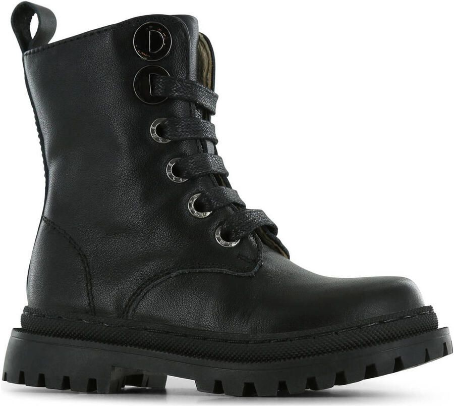 Shoesme Nt21w005 Veterboots Laarzen Met Veters Meisjes Kids Zwart - Foto 2