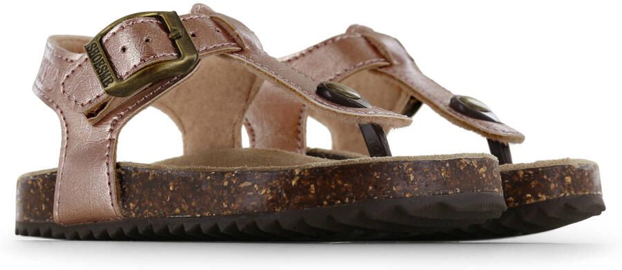 Shoesme sandalen metallic rosé