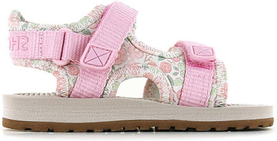 Shoesme Bloemenprint Lichtgewicht Sandaal Sandalen Kind Meisjes Pink Flower Spandex - Foto 6