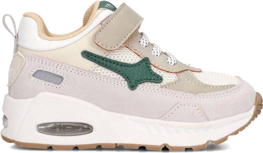 Shoesme Groene Sneaker Sneakers Kinderen Jongens Grey Green Microfiber leer