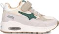 Shoesme Groene Sneaker Sneakers Kinderen Jongens Grey Green Microfiber leer - Beige