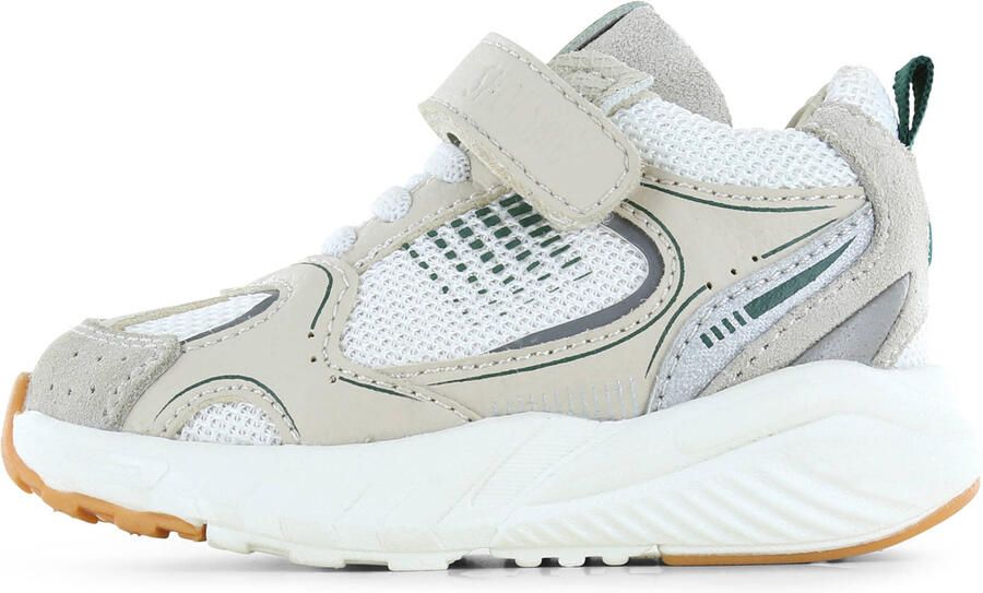Shoesme Beige Sneakertje Sneakers Kinderen Jongens Beige Green Microfiber leer - Foto 3