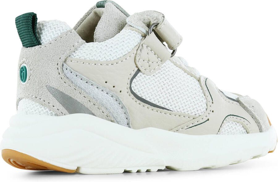 Shoesme Beige Sneakertje Sneakers Kinderen Jongens Beige Green Microfiber leer - Foto 2