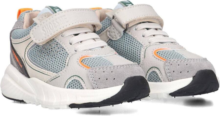 Shoesme Grijs Sneakertje Sneakers Kinderen Jongens Grey Orange Microfiber leer - Foto 2