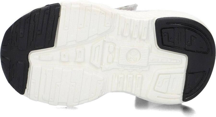 Shoesme Wit Sneakertje Sneakers Kinderen Unisex White Black Microfiber leer - Foto 6