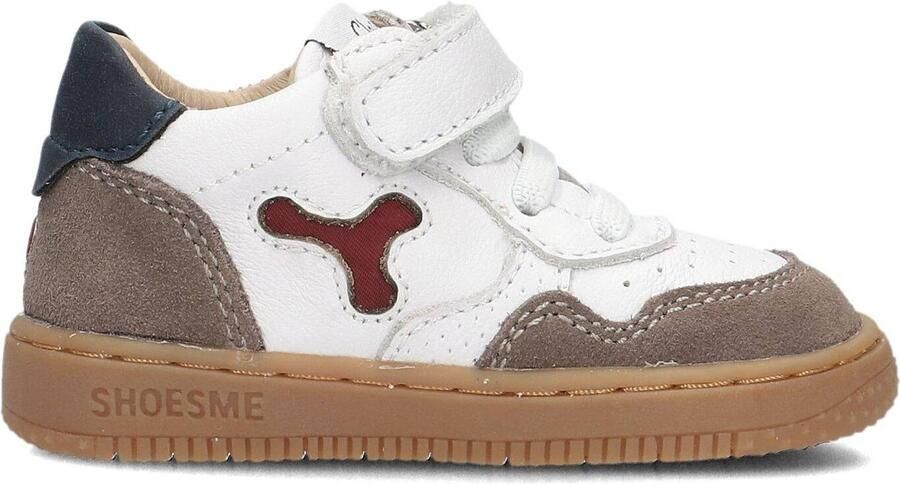 ShoesMe BN24S012-A white taupe multi bruin