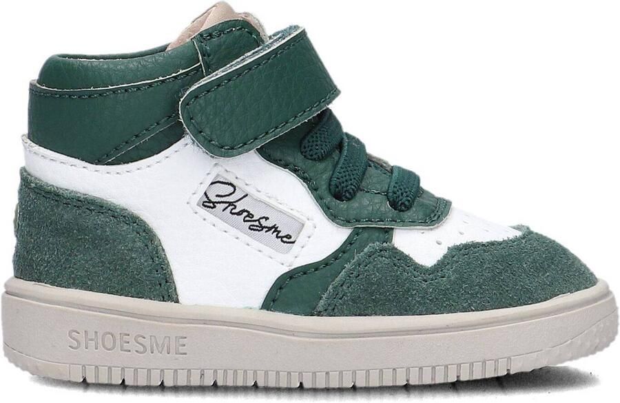 Shoesme Wit-Groen Sneakertje Sneakers Kinderen Unisex Green Suède
