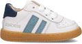 Shoesme Wit-Blauw Sneakertje Sneakers Kinderen Jongens White Blue Leer - Wit