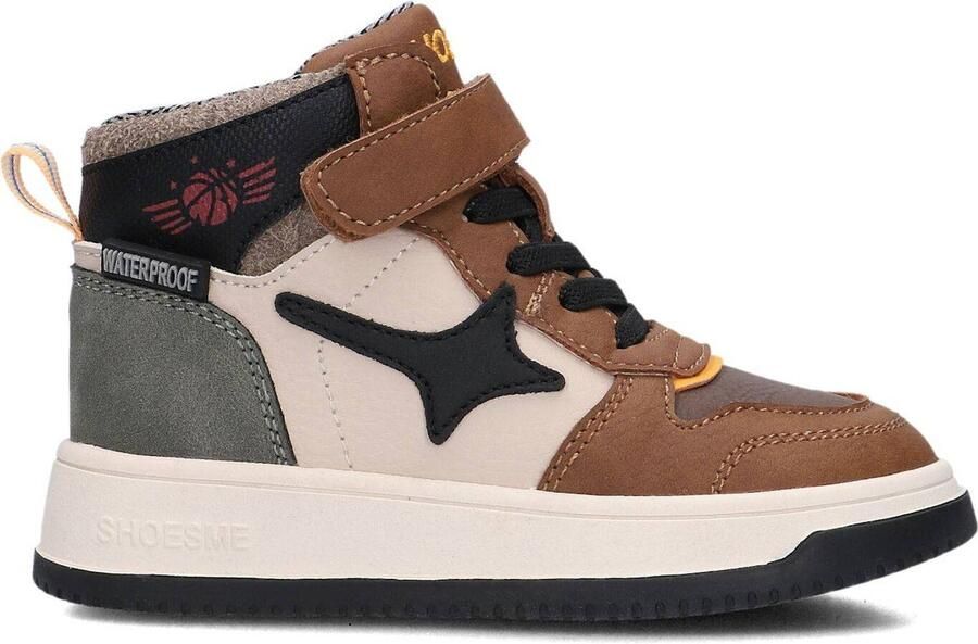 Shoesme No25w100 Sneakers Jongens Leren Sneaker Cognac