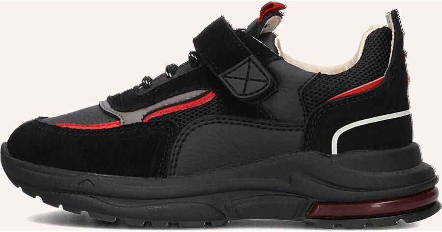 Shoesme Nr23w004 Lage sneakers Leren Sneaker Jongens Kids Zwart - Foto 4
