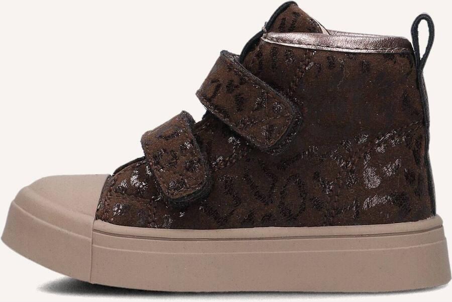 Shoesme Donkerbruine Klittenbandboot Sneakers Kinderen Meisjes Dark Brown Suède - Foto 3