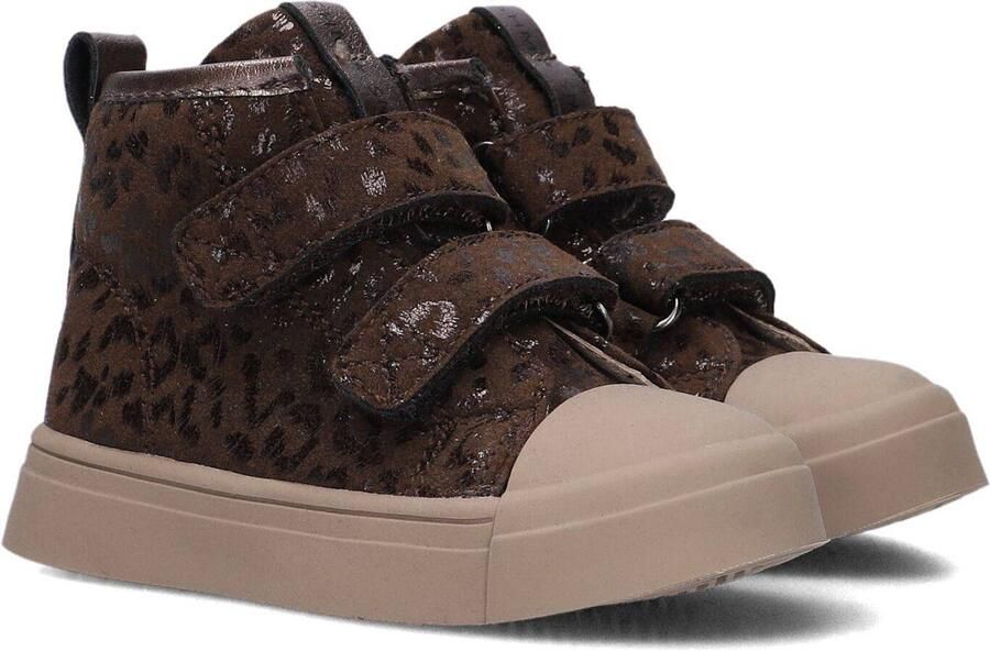 Shoesme Donkerbruine Klittenbandboot Sneakers Kinderen Meisjes Dark Brown Suède - Foto 2