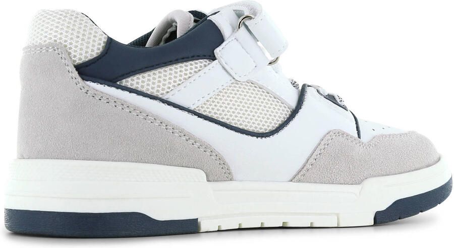 Shoesme Wit Met Blauwe Sneaker Sneakers Kinderen Jongens White Grey Blue Suède - Foto 2