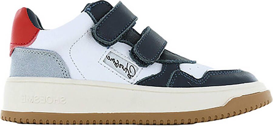 Shoesme sneakers wit donkerblauw rood