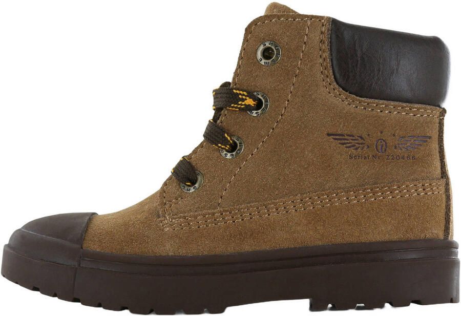 Shoesme suède enkelboots cognac