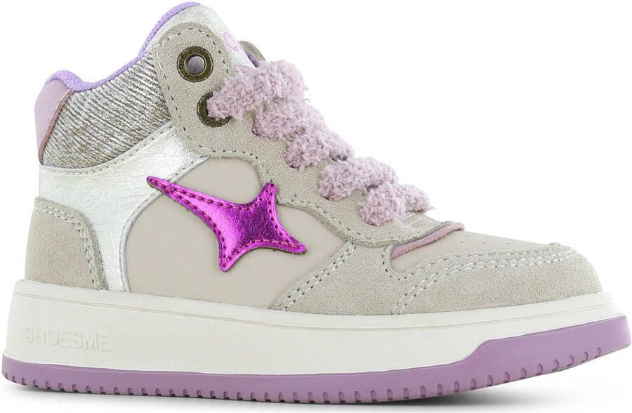 Shoesme suède sneakers beige lila
