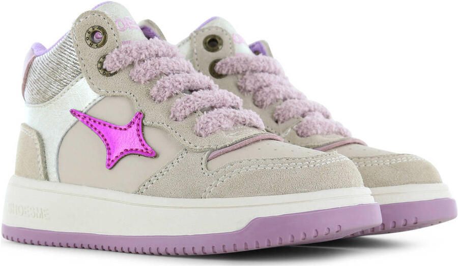 Shoesme suède sneakers beige lila - Foto 2