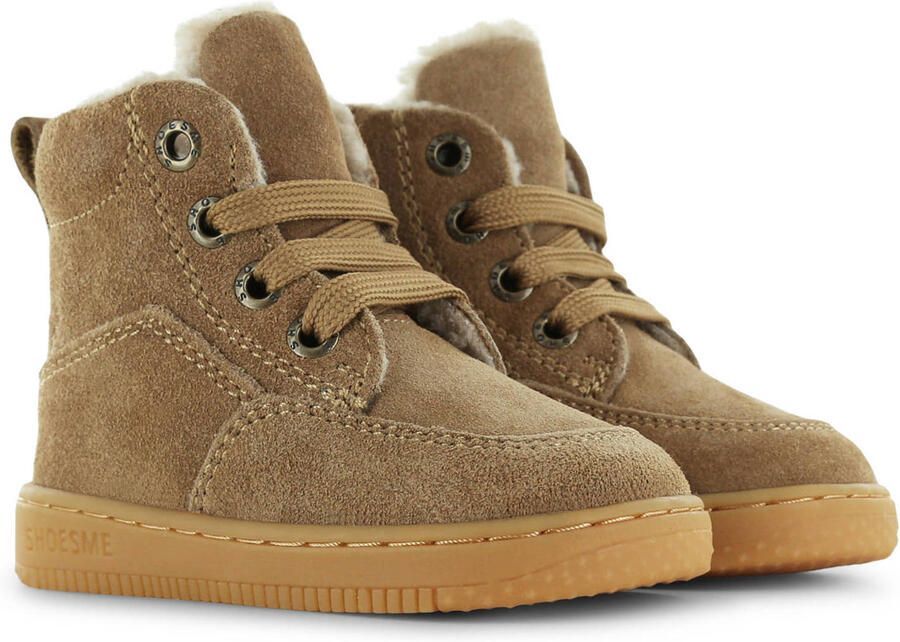 Shoesme suède sneakers cognac Bruin Sneaker van - Foto 5