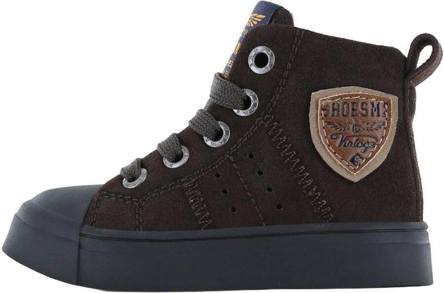 Shoesme suède sneakers donkerbruin