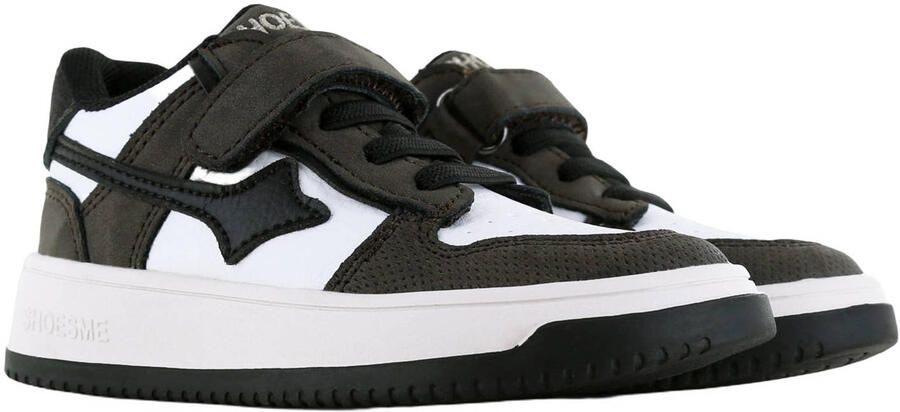 Shoesme suède sneakers donkerbruin zwart wit - Foto 2