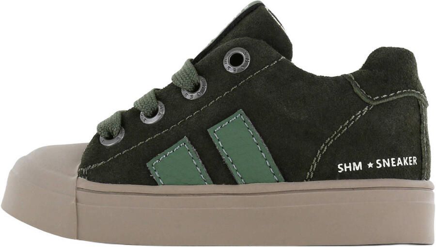 Shoesme suède sneakers donkergroen