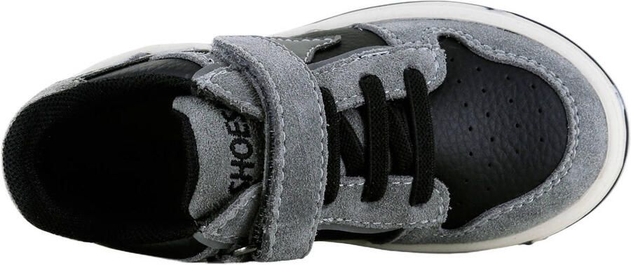 Shoesme suède sneakers grijs zwart - Foto 3