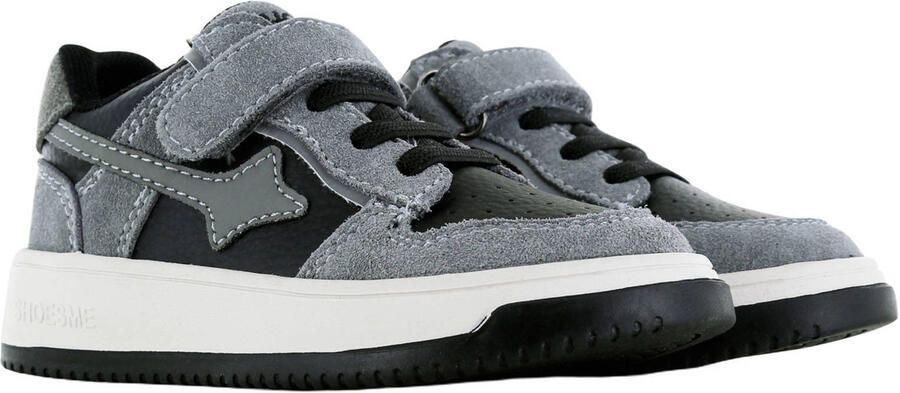 Shoesme suède sneakers grijs zwart - Foto 2