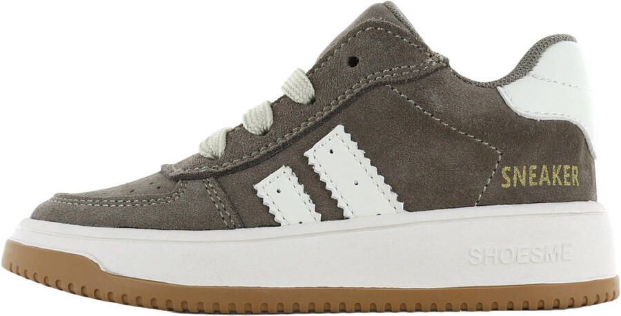Shoesme suède sneakers kaki ecru
