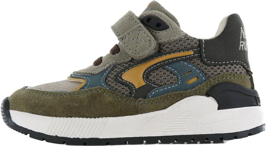 Shoesme suède sneakers olijfgroen grijsgroen