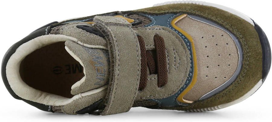 Shoesme suède sneakers olijfgroen grijsgroen - Foto 3