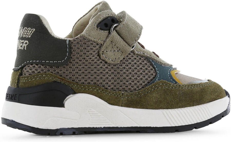 Shoesme suède sneakers olijfgroen grijsgroen - Foto 2