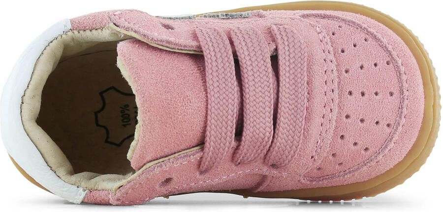 Shoesme Roze Suède Sneakertje Sneakers Kinderen Meisjes Pink Leer - Foto 3