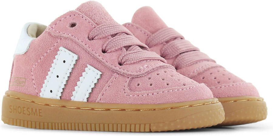 Shoesme Roze Suède Sneakertje Sneakers Kinderen Meisjes Pink Leer - Foto 2
