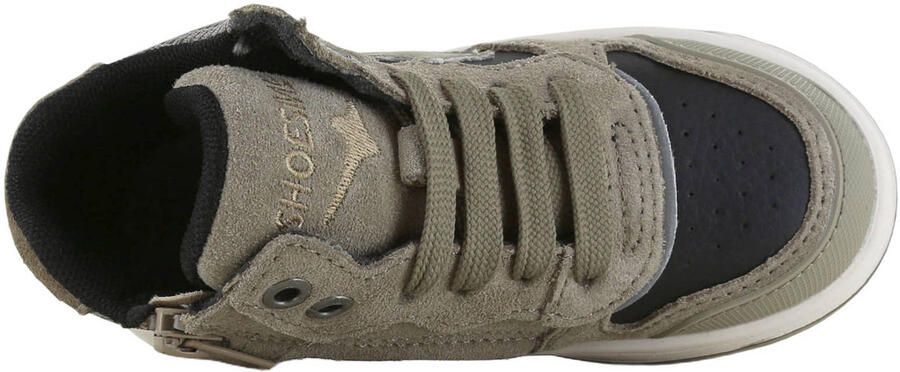 Shoesme suède sneakers taupe zwart - Foto 3