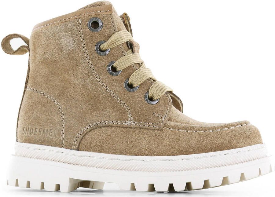 Shoesme suède veterboots beige