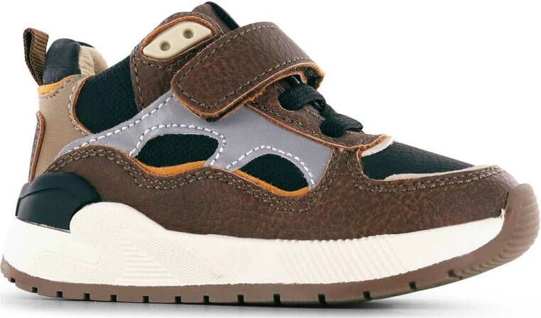 Shoesme sneakers bruin Jongens Imitatieleer Meerkleurig 22