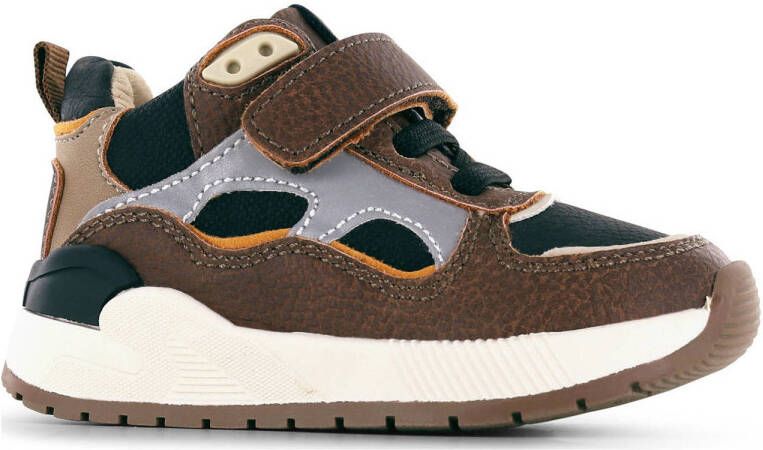 Shoesme sneakers bruin Jongens Imitatieleer Meerkleurig 22
