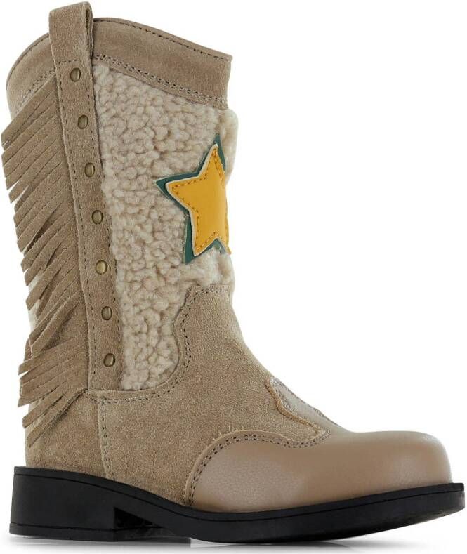 Shoesme suède cowboylaarzen taupe
